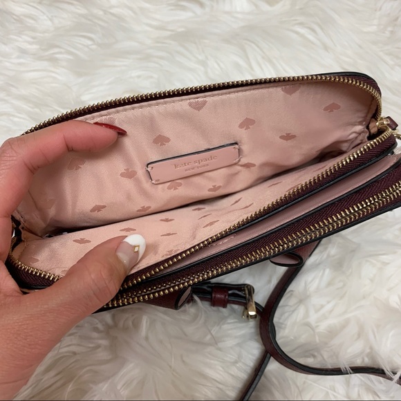 Kate Spade Small Crossbody Floral Pup Double Zip - Picture 7 of 7